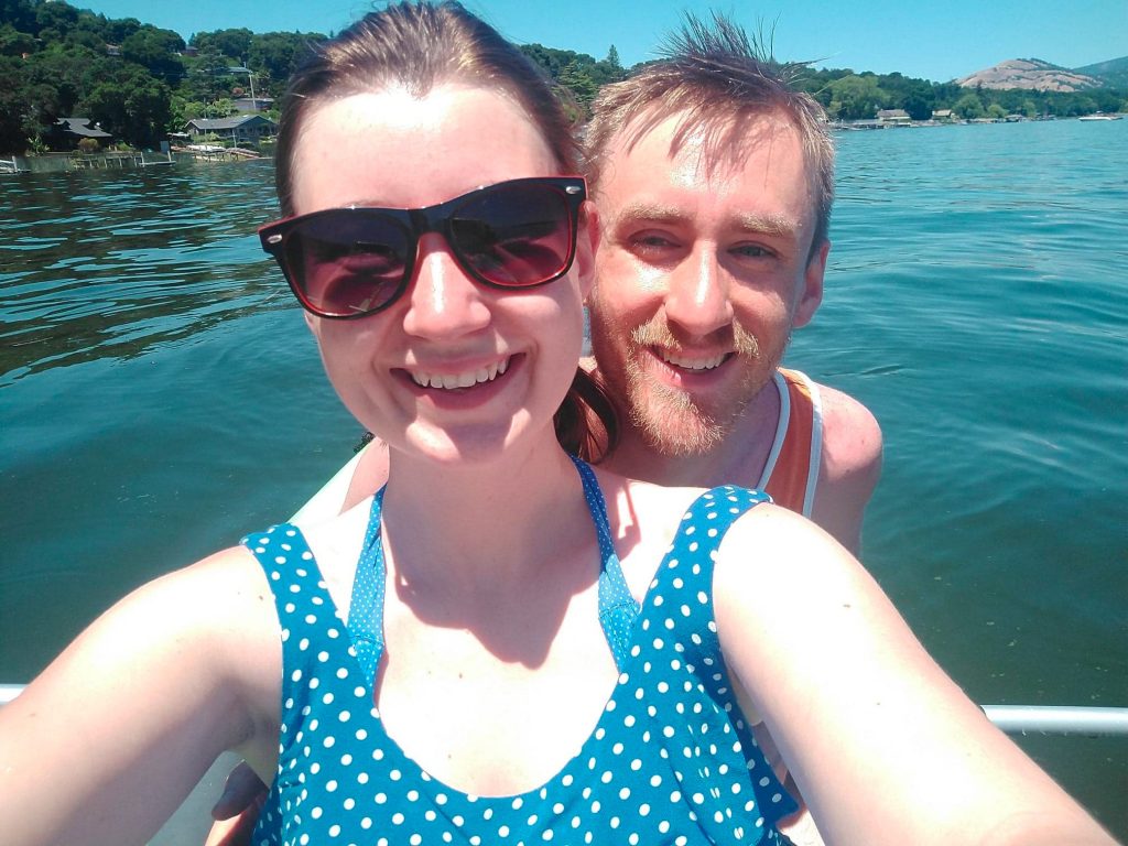 Couple in kayak