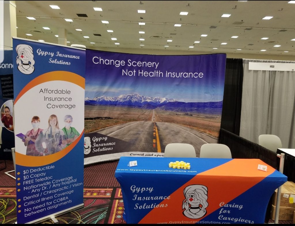 Gypsy insurance solutions booth at TravCon conference