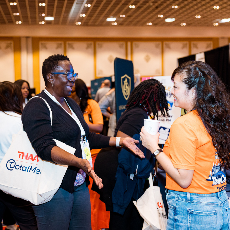 Meeting recruiters at TravCon